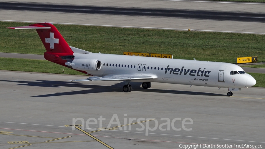 Helvetic Airways Fokker 100 (HB-JVF) | Photo 231725