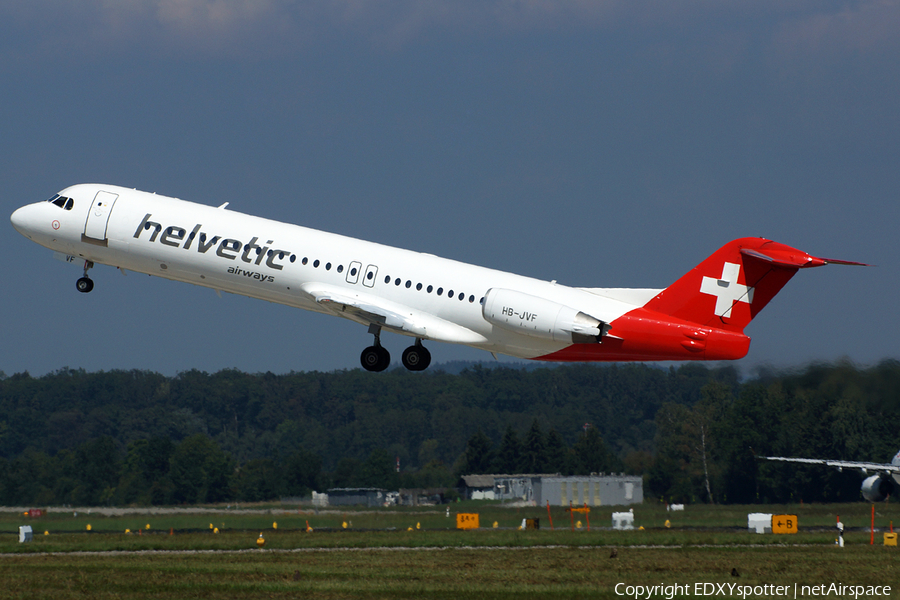 Helvetic Airways Fokker 100 (HB-JVF) | Photo 276647