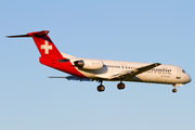 Helvetic Airways Fokker 100 (HB-JVF) at  Zurich - Kloten, Switzerland