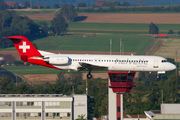 Helvetic Airways Fokker 100 (HB-JVF) at  Zurich - Kloten, Switzerland