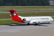 Helvetic Airways Fokker 100 (HB-JVF) at  Zurich - Kloten, Switzerland