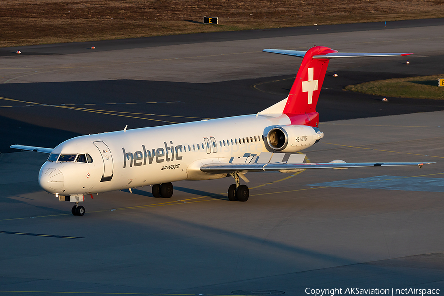 Helvetic Airways Fokker 100 (HB-JVG) | Photo 306256