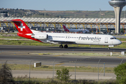 Helvetic Airways Fokker 100 (HB-JVG) at  Madrid - Barajas, Spain