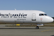 Helvetic Airways Fokker 100 (HB-JVG) at  Milan - Malpensa, Italy
