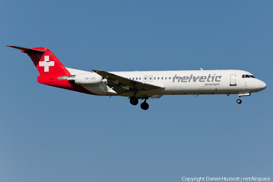 Helvetic Airways Fokker 100 (HB-JVG) | Photo 421088