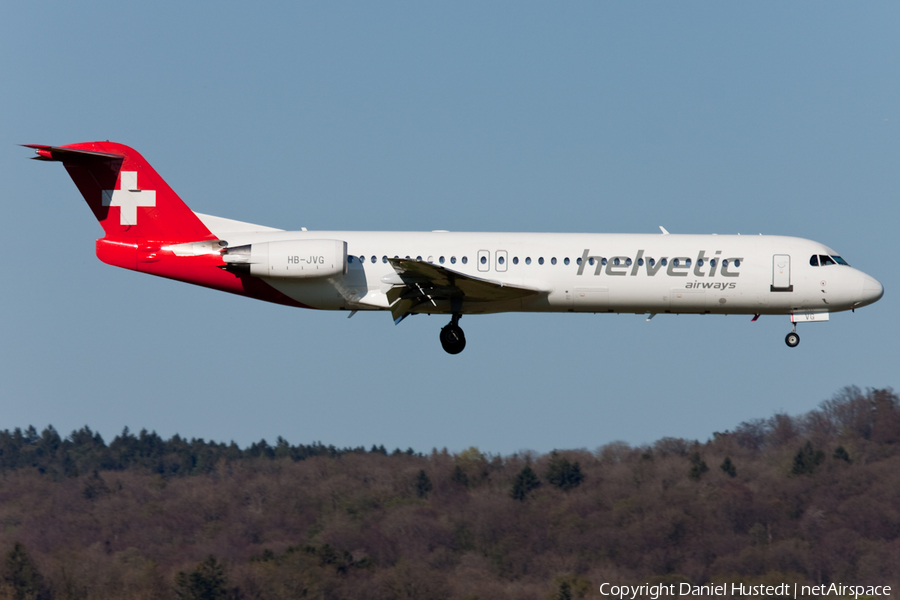 Helvetic Airways Fokker 100 (HB-JVG) | Photo 421589