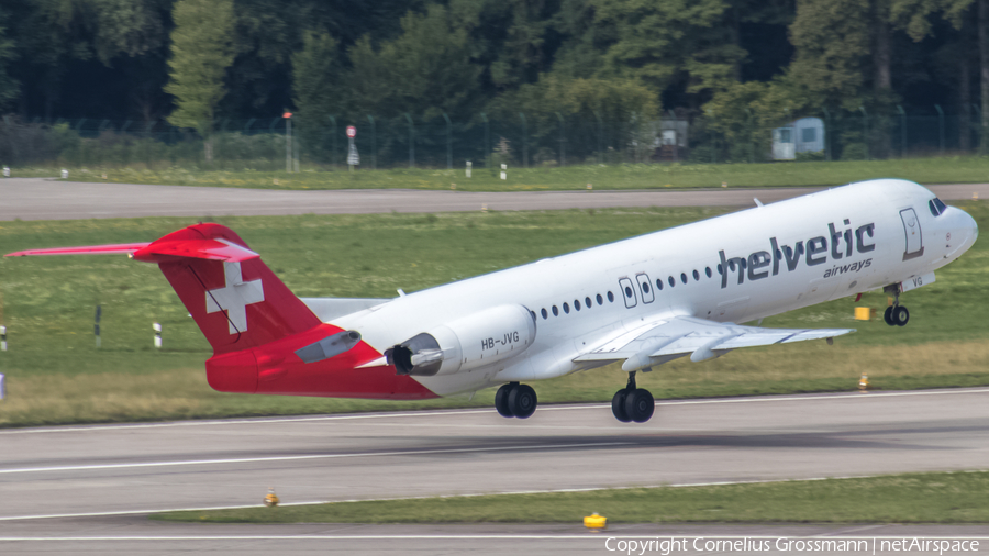 Helvetic Airways Fokker 100 (HB-JVG) | Photo 422880