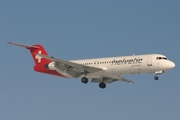 Helvetic Airways Fokker 100 (HB-JVG) at  Zurich - Kloten, Switzerland