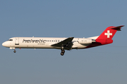 Helvetic Airways Fokker 100 (HB-JVG) at  Zurich - Kloten, Switzerland