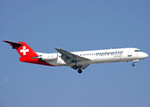 Helvetic Airways Fokker 100 (HB-JVG) at  Hamburg - Fuhlsbuettel (Helmut Schmidt), Germany