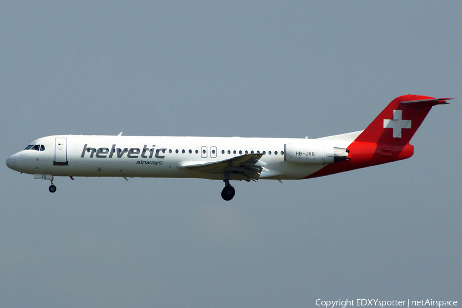Helvetic Airways Fokker 100 (HB-JVG) | Photo 275805