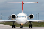 Helvetic Airways Fokker 100 (HB-JVG) at  Manchester - International (Ringway), United Kingdom