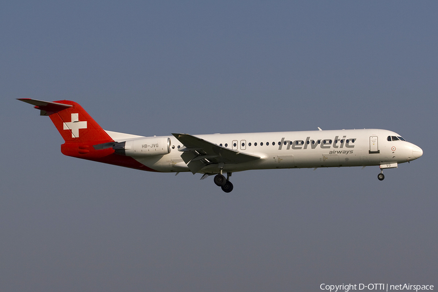 Helvetic Airways Fokker 100 (HB-JVG) | Photo 273315