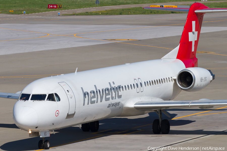 Helvetic Airways Fokker 100 (HB-JVG) | Photo 9876