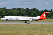 Helvetic Airways Fokker 100 (HB-JVH) at  Hamburg - Fuhlsbuettel (Helmut Schmidt), Germany