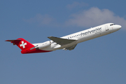 Helvetic Airways Fokker 100 (HB-JVH) at  Zurich - Kloten, Switzerland