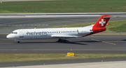 Helvetic Airways Fokker 100 (HB-JVH) at  Dusseldorf - International, Germany