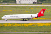 Helvetic Airways Fokker 100 (HB-JVH) at  Dusseldorf - International, Germany