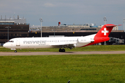 Helvetic Airways Fokker 100 (HB-JVH) at  Hannover - Langenhagen, Germany