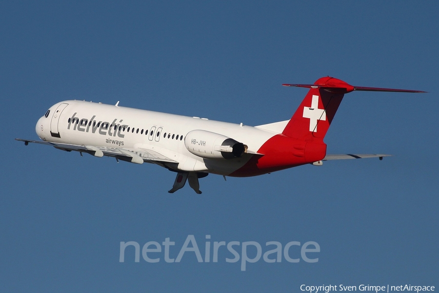 Helvetic Airways Fokker 100 (HB-JVH) | Photo 42742