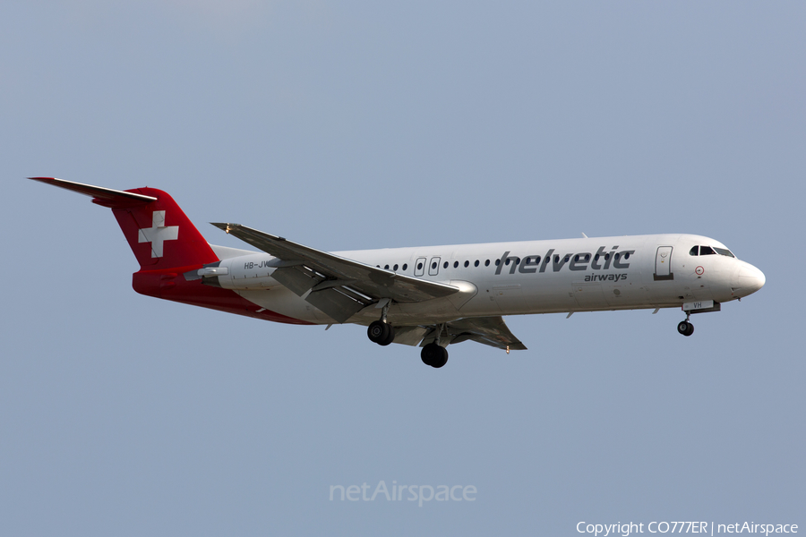 Helvetic Airways Fokker 100 (HB-JVH) | Photo 100267