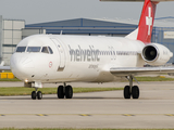 Helvetic Airways Fokker 100 (HB-JVH) at  Manchester - International (Ringway), United Kingdom