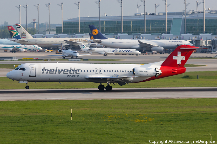 Helvetic Airways Fokker 100 (HB-JVH) | Photo 240840