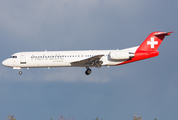 Helvetic Airways Fokker 100 (HB-JVH) at  Oslo - Gardermoen, Norway