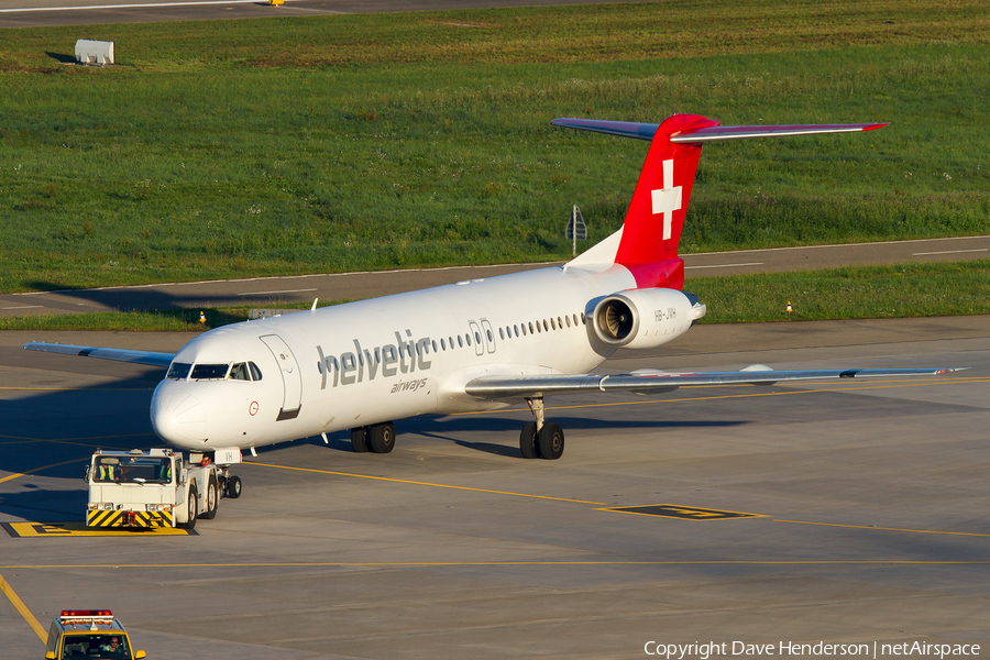 Helvetic Airways Fokker 100 (HB-JVH) | Photo 9580