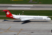 Helvetic Airways Fokker 100 (HB-JVI) at  Zurich - Kloten, Switzerland