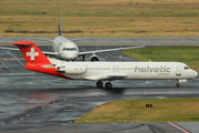 Helvetic Airways Fokker 100 (HB-JVI) at  Dusseldorf - International, Germany