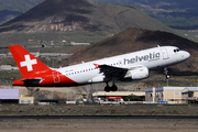Helvetic Airways Airbus A319-112 (HB-JVK) at  Tenerife Sur - Reina Sofia, Spain
