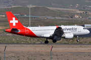 Helvetic Airways Airbus A319-112 (HB-JVK) at  Tenerife Sur - Reina Sofia, Spain