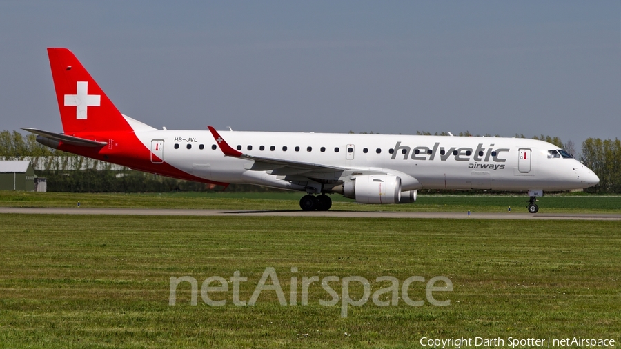 Helvetic Airways Embraer ERJ-190LR (ERJ-190-100LR) (HB-JVL) | Photo 235461