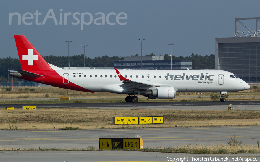 Helvetic Airways Embraer ERJ-190LR (ERJ-190-100LR) (HB-JVM) | Photo 123861