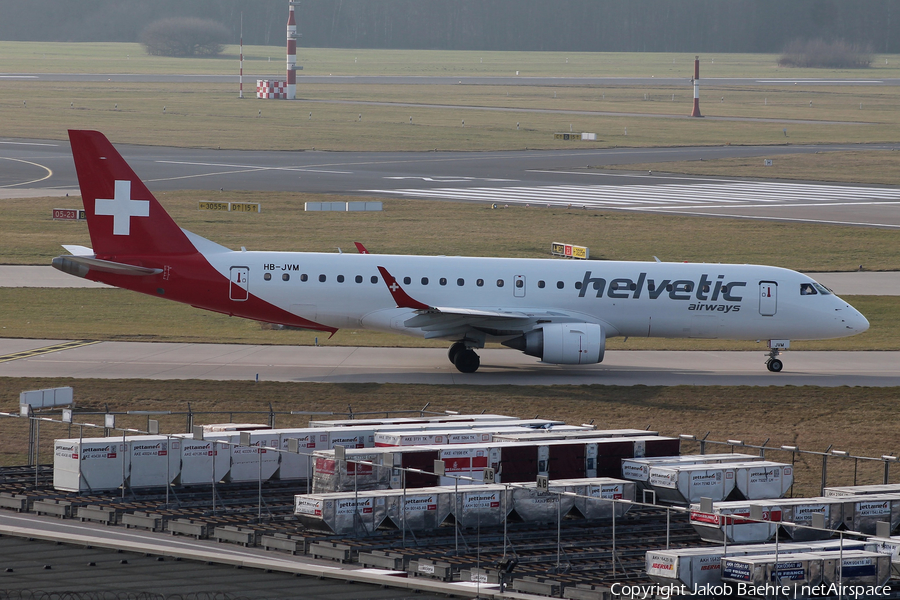 Helvetic Airways Embraer ERJ-190LR (ERJ-190-100LR) (HB-JVM) | Photo 139088