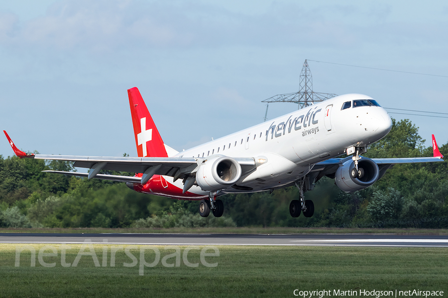 Helvetic Airways Embraer ERJ-190LR (ERJ-190-100LR) (HB-JVM) | Photo 175105