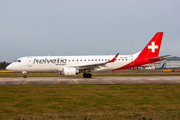 Helvetic Airways Embraer ERJ-190LR (ERJ-190-100LR) (HB-JVM) at  Manchester - International (Ringway), United Kingdom