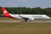 Helvetic Airways Embraer ERJ-190LR (ERJ-190-100LR) (HB-JVM) at  Hamburg - Fuhlsbuettel (Helmut Schmidt), Germany