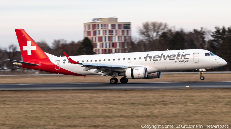 Helvetic Airways Embraer ERJ-190LR (ERJ-190-100LR) (HB-JVM) | Photo 435835