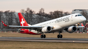 Helvetic Airways Embraer ERJ-190LR (ERJ-190-100LR) (HB-JVM) at  Hamburg - Fuhlsbuettel (Helmut Schmidt), Germany