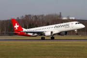 Helvetic Airways Embraer ERJ-190LR (ERJ-190-100LR) (HB-JVM) at  Hamburg - Fuhlsbuettel (Helmut Schmidt), Germany