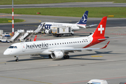 Helvetic Airways Embraer ERJ-190LR (ERJ-190-100LR) (HB-JVM) at  Warsaw - Frederic Chopin International, Poland