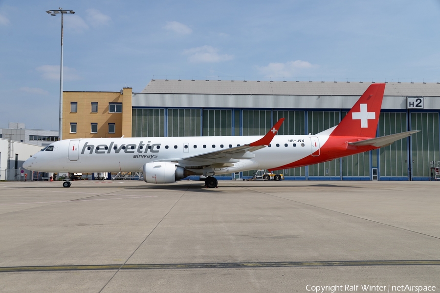 Helvetic Airways Embraer ERJ-190LR (ERJ-190-100LR) (HB-JVN) | Photo 318982