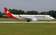 Helvetic Airways Embraer ERJ-190LR (ERJ-190-100LR) (HB-JVO) at  Hannover - Langenhagen, Germany