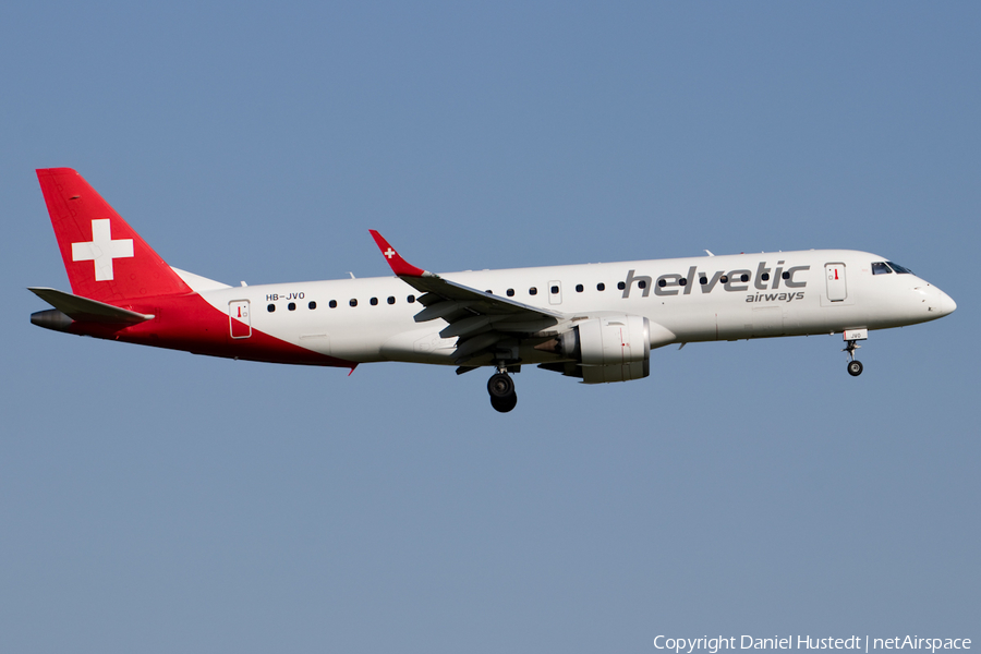 Helvetic Airways Embraer ERJ-190LR (ERJ-190-100LR) (HB-JVO) | Photo 649551