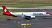 Helvetic Airways Embraer ERJ-190LR (ERJ-190-100LR) (HB-JVO) at  Dusseldorf - International, Germany