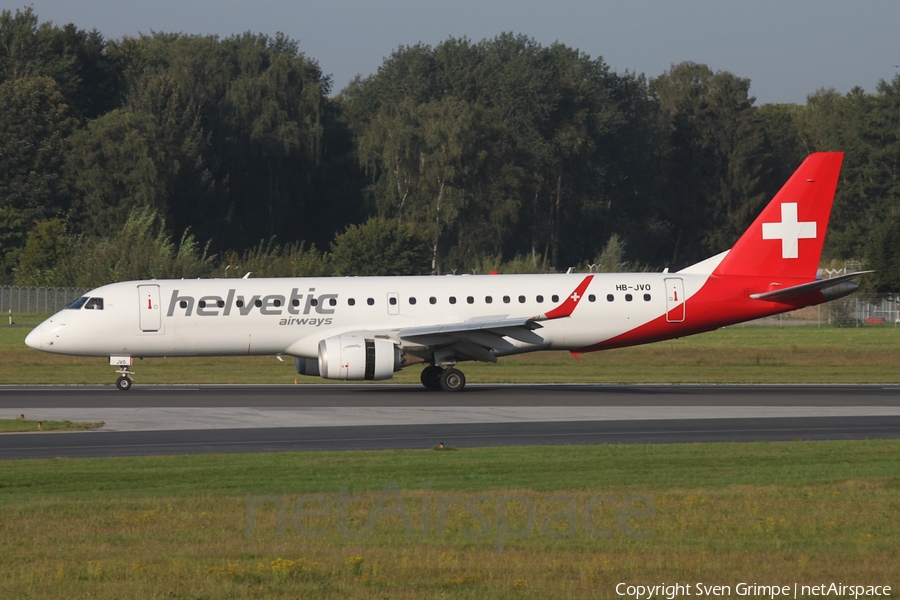 Helvetic Airways Embraer ERJ-190LR (ERJ-190-100LR) (HB-JVO) | Photo 642752