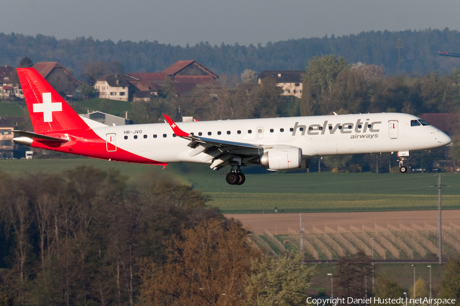 Helvetic Airways Embraer ERJ-190LR (ERJ-190-100LR) (HB-JVO) | Photo 421592