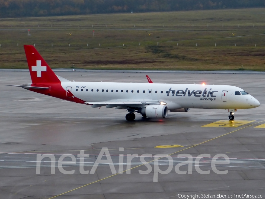 Helvetic Airways Embraer ERJ-190LR (ERJ-190-100LR) (HB-JVP) | Photo 130560